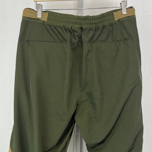 NINE POINT NINE 9.9 N/N Hybrid Zip Ankle Pants Pockets Zip Fly Green Tan Size L - Picture 7 of 10